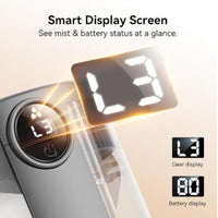 Smart Humidifiers for Bedroom, Rechargeable Top Fill Humidifier with Night Light, 1.4L Cool Mist Humidifier for Office Home Plant and Baby, 3-Speed Mist Control, Quiet, Auto Shut-Off Durable Automatic