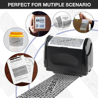 2 Pack-Privacy Protection Security Roller Stamp — Address & Billing Info Blocker, Home & Office Mailing Essentials 100M Long-Lasting Roll
