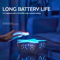 Starfish Projector Lamp Desk Room Decor Night Light Rechargeable Dreamy Ambient Light Kids Gift Festival Party Decor Nightlights