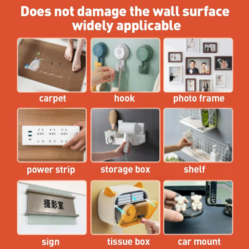 Ultra-Strong Double Sided Adhesive Nano Tape Transparent Reusable Waterproof Tapes Heat Resistance for Bathroom Home Decoration 16.4FT Traceless Magic Tape