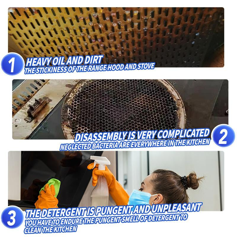 Lanwexy Heavy Duty Degreaser Cleaner Spray for Kitchen, Household, Oven, Stove, Range Hood,Household Kitchen Cleaners