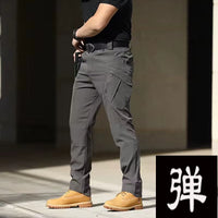 Men'S Spring Autumn City Cargo Elastic Pants Trekking Hiking Camping Climbing Running Sports Cycling Work Outdoor Trousers