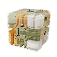 3X3 3D Puzzle Maze Game Six-Sided Transparent Maze Magic Cube Puzzle Speed Cubes Maze Toys for Kids,Children'S Educational Toys