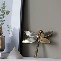1PC Retro Resin Insect Wing Butterfly Dragonfly Pendant Living Room TV Background Mirror Wall Hanging Ornaments