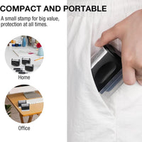 2 Pack-Privacy Protection Security Roller Stamp — Address & Billing Info Blocker, Home & Office Mailing Essentials 100M Long-Lasting Roll