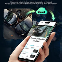 LAMTTO 4G LTE Security Camera- Real-Time Remote Viewing on Phone, Human & Radar Detection, 24/7 Live GPS Tracking & Dual-Channel with Rear Camera IR Night Vision,Obd Powered with Built-In SIM (AT&T)