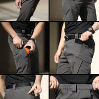 Men'S Spring Autumn City Cargo Elastic Pants Trekking Hiking Camping Climbing Running Sports Cycling Work Outdoor Trousers