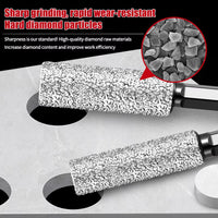 4Pcs 6-12Mm Hexagonal Shank Dry Ceramic Tile Diamond Drill Bit Drilling and Grinding Hole Saw for Marble Granite Vitrified Tile
