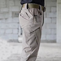 Men'S Spring Autumn City Cargo Elastic Pants Trekking Hiking Camping Climbing Running Sports Cycling Work Outdoor Trousers