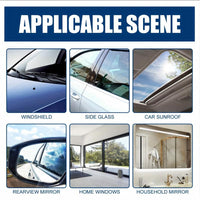 Glass Polish - Remove Oil Film Easily! for Car Windshields, Windows & More. Gets Glass Crystal Clear, Safe & Simple to Use. Perfect for Front Windshields, Side Windows, Building Glass, Bathroom Glass & Household Mirrors. Say Goodbye to Blurry Views!