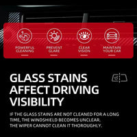 Glass Polish - Remove Oil Film Easily! for Car Windshields, Windows & More. Gets Glass Crystal Clear, Safe & Simple to Use. Perfect for Front Windshields, Side Windows, Building Glass, Bathroom Glass & Household Mirrors. Say Goodbye to Blurry Views!