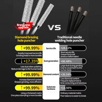 4Pcs 6-12Mm Hexagonal Shank Dry Ceramic Tile Diamond Drill Bit Drilling and Grinding Hole Saw for Marble Granite Vitrified Tile