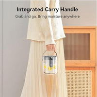 Smart Humidifiers for Bedroom, Rechargeable Top Fill Humidifier with Night Light, 1.4L Cool Mist Humidifier for Office Home Plant and Baby, 3-Speed Mist Control, Quiet, Auto Shut-Off Durable Automatic