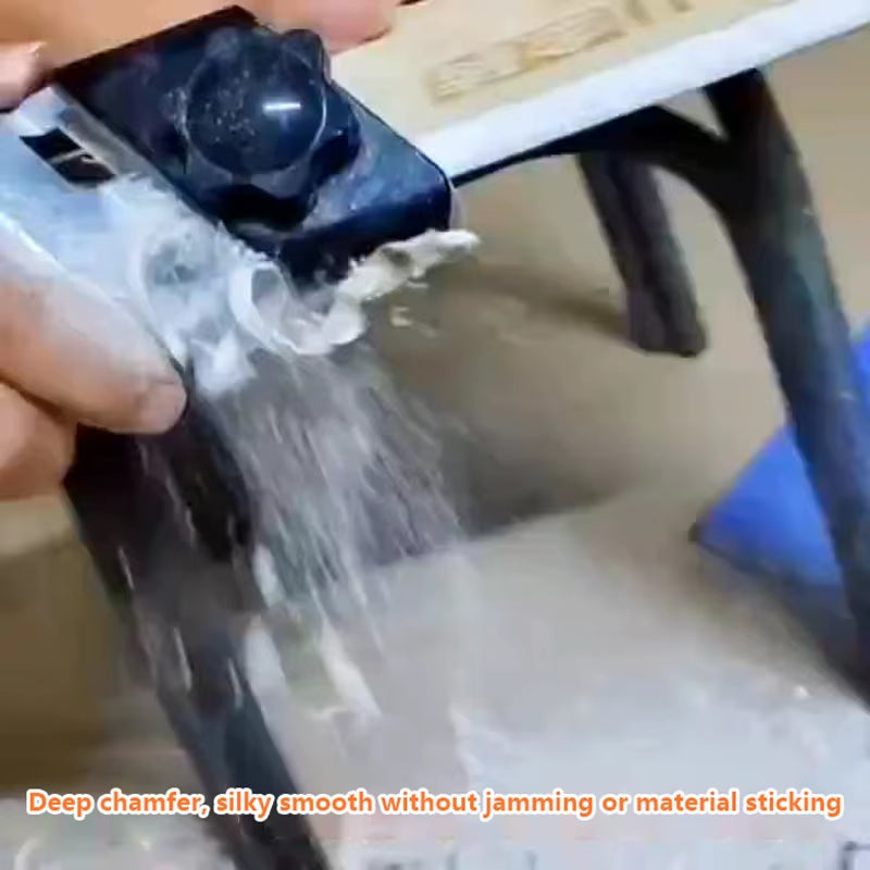 Woodworking Gypsum Board Planer Tool Flat Chamfer Bevel Double Groove 45° Plane Drywall Edge Chamfer Hand Plasterboard Cutter