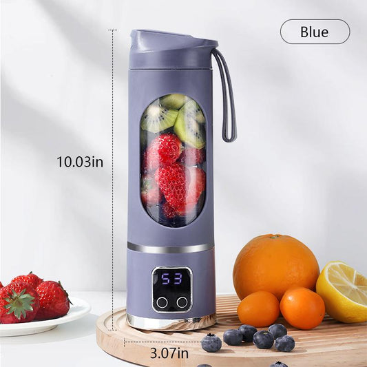 Portable Juicer Tumbler (White & Purple) – Light Wireless Multi-Use Blender with Cold Press, Diet-Friendly Tiktok Top Seller, Kitchen Gadget for Travel/Camping, Great Mens Gift for Smoothie Lovers,No Green Color
