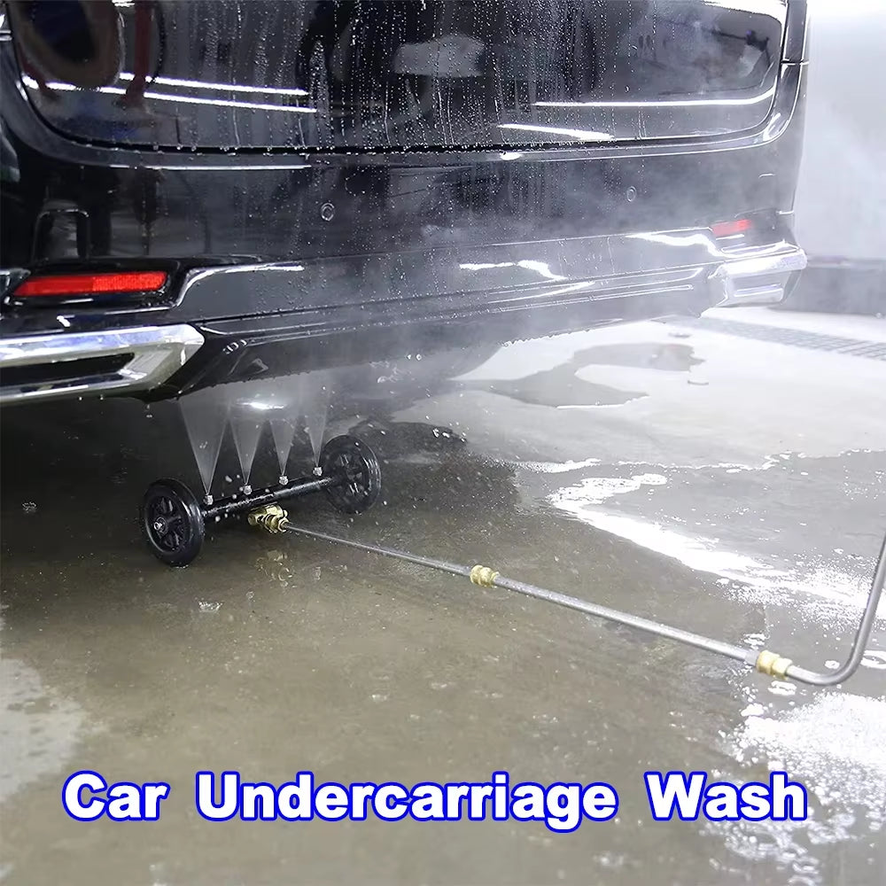 Dual-Function Undercarriage Pressure Washer Cleaner Power Washer under Car Water Broom for Karcher&1/4 Quick-Plug