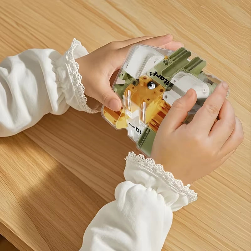 3X3 3D Puzzle Maze Game Six-Sided Transparent Maze Magic Cube Puzzle Speed Cubes Maze Toys for Kids,Children'S Educational Toys